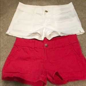 Bundle of Pink and White Shorts